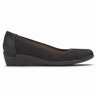 Rockport Cobb Hill Devyn Pump Freizeitschuhe Damen Schwarz XQN-752469